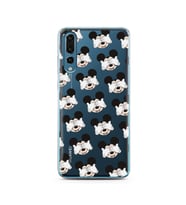 Mickey Tasarımlı Süper Şeffaf Silikon Telefon Kılıfı Huawei P20 Pro  