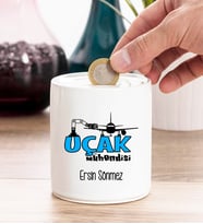 Uçak Mühendisi Kişiye Özel Kumbara