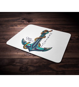 Kişiye Özel Denizci Tasarımlı Mouse Pad (Renksiz)
