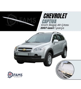Chevrolet Captiva Krom Alt Bagaj Çıtası 2007 Üzeri P. Çelik