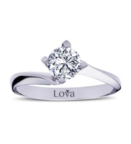Lova F Renk 0,71 Karat Pırlanta Tektaş Yüzük - 1030106