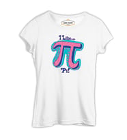 Matematik - Pi 21 Beyaz Kadın Tshirt