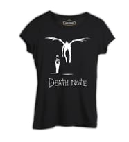 Death Note - Path Siyah Kadın Tshirt