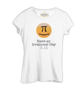 Matematik - Pi 16 Beyaz Kadın Tshirt