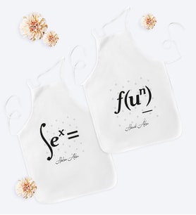 BK Gift Kişiye Özel İkili Sevgili Temalı Mutfak Önlüğü - 3