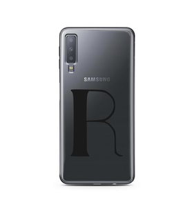 Samsung A7 (2018) Harf Tasarımlı Telefon Kılıfı R-Harfi 