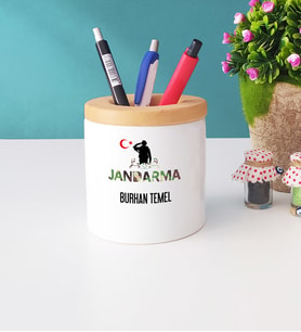 Jandarma Tasarımlı Kişiye Özel Hediye Jandarma Kalemlik
