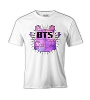 BTS - Logo 3 Beyaz Erkek Tshirt