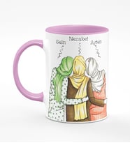 BK Gift Kişiye Özel Türbanlı Pembe  Kupa Bardak 42722