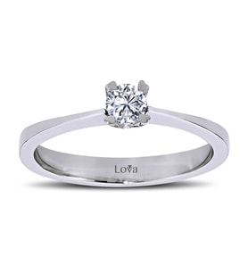 Lova E Renk 0,19 Karat Pırlanta Tektaş Yüzük - 1030058