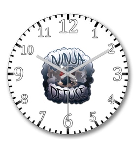 Counter Strike Ninja Defuse Duvar Saati Bombeli Gercek Cam