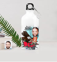 BK Gift Kişiye Özel Bay Piyanist Karikatürlü Metal Suluk 500 Ml 1