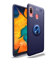 Microsonic Samsung Galaxy A10s Kılıf Kickstand Ring Holder Lacivert