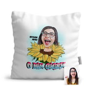 BK Gift Kişiye Özel Kadınlar Günü Temalı Karikatür  Yastık  1