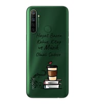 Hayat Bazen Tasarımlı Süper Şeffaf Silikon Telefon Kılıfı Oppo Realmi 5i