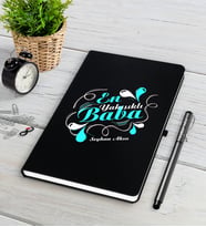 BK Gift Kişiye Özel En Yakışıklı Baba Siyah Defter Kalem Seti