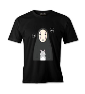 Sprited Away - Kaonashi Siyah Erkek Tshirt