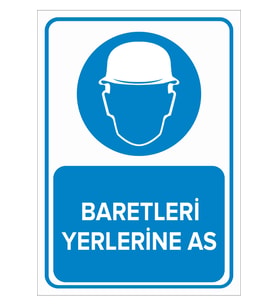 MIGNATIS - Baretleri Yerlerine As Levhası - Sac Malzeme 50x70cm