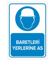 MIGNATIS - Baretleri Yerlerine As Levhası - Sac Malzeme 50x70cm