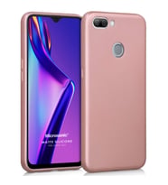 Microsonic Matte Silicone Oppo AX7 Kılıf Rose Gold