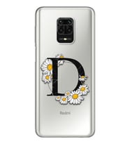 Papatya Harf Tasarım Süper Şeffaf Silikon Telefon Kılıfı Xiomai Redmi Note 9 Pro