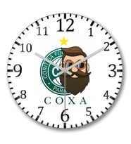 Coritiba Coxa Duvar Saati Bombeli Gercek Cam