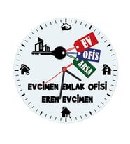 Biresimden Emlakçıya Hediye isimli Cam Duvar Saati