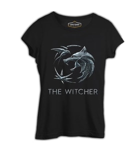 The Witcher - Wolf Siyah Kadın Tshirt