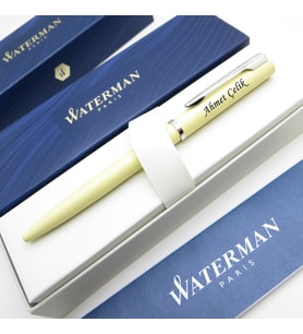 Waterman Allure Pastel Sarı CT Tükenmez Kalem  İsme Özel Kalem  Hediyelik Kalem