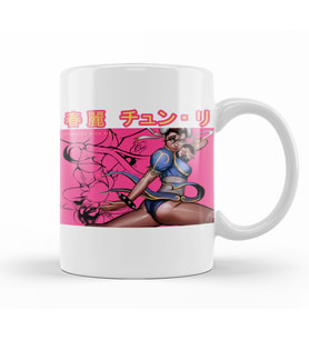 Street Fighter Chun Li Kupa Bardak Porselen