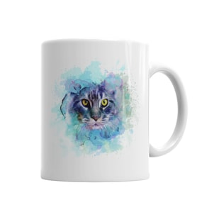Cat Color Kedi Kupa Bardak Porselen