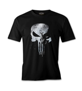 Punisher - Logo 2 Siyah Erkek Tshirt