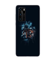Uzay Boşluğu Tasarım Süper Şeffaf Silikon Telefon Kılıfı Huawei P40