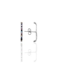 Söğütlü Silver Gümüş renkli taşlı style küpe