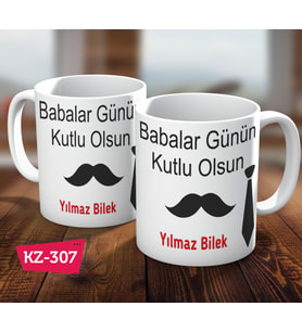 Babalar Günün Kutlu Olsun İsimli Kişiye Özel Babalar Günü İçin Hediye Kupa Bardak