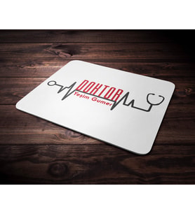 Kişiye Özel Doktor Tasarımlı Mouse Pad (Renksiz)