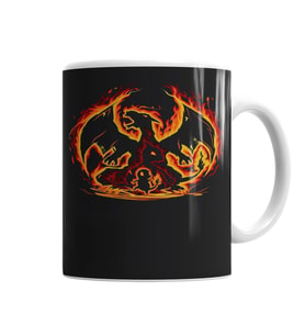 Pokemon Charmander Evoluçao Kupa Bardak Porselen