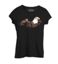 Kartal 2 Siyah Kadın Tshirt