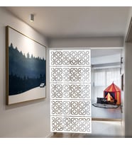 Liar Dekor Askılı Seperatör (Paravan) - LAS-27 - (100 cm x 210 cm) (Beyaz)