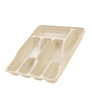 Moonstar Çekmece İçi Kaşıklık 5Gözlü Çatal Bıçak Organızer 34X27CM-KŞ-172 (Krem)