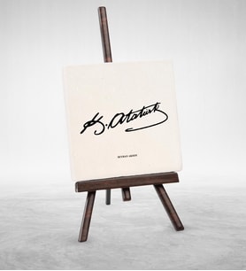 BK Gift Kişiye Özel Atatürk Tasarımlı Şovaleli Doğal Taş  6