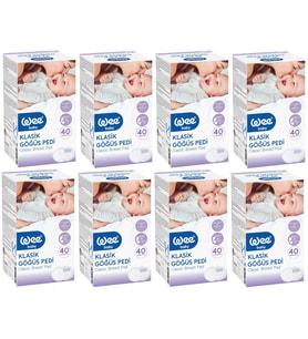 Wee Baby Klasik Göğüs Pedi (30+10 Lu) 320 Adet (8Pk*40)