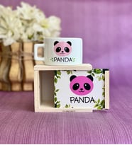 Pembe Panda Tasarımlı Kutulu Kupa