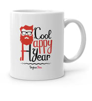 BK Gift Kişiye Özel Noel Baba Beyaz Kupa Bardak  4