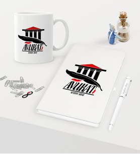 BK Gift Kişiye Özel Avukat Temalı Beyaz Defter Kalem Kupa Seti - 3 (Model 1)