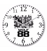 Exo Wolf 88 Duvar Saati Bombeli Gercek Cam
