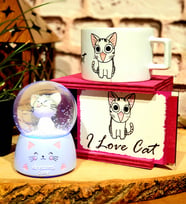 Dream Cat Işıklı Kar Küresi Ve Sevimli Kedi Kupa Arkadaşa Hediye