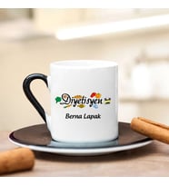 Diyetisyen Türk Kahvesi Fincanı (Siyah)