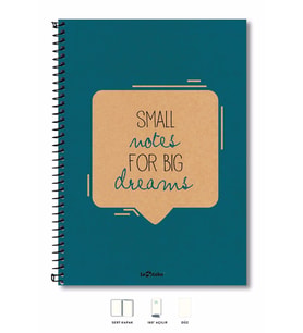 Eco Kraft Defter Düz 200 syf Mavi 17x24 cm