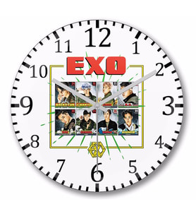 Exo  Power  Duvar Saati Bombeli Gercek Cam